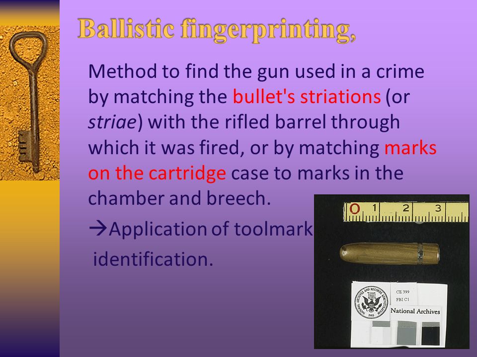 Ballistic Fingerprints